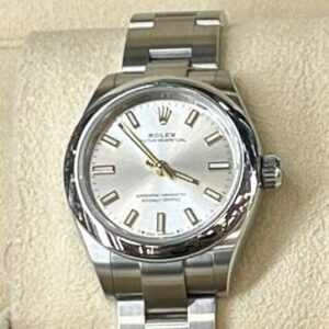 Relógios rolex oyster perpetual 28 276200 ss at mostrador prateado