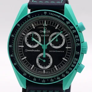 Relógios omega x swatch speedmaster mission polar lights so33l103