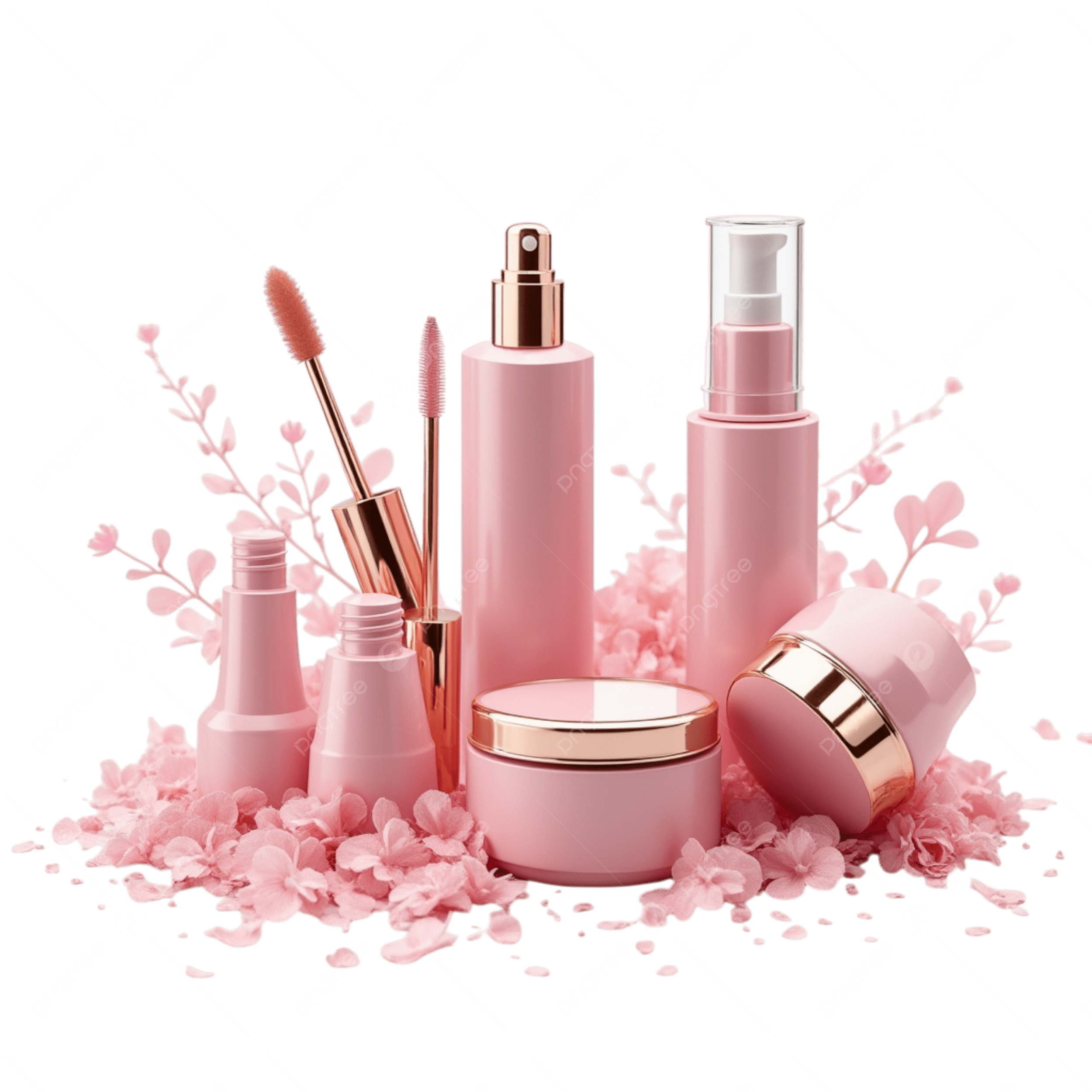 pngtree makeup and beauty essentials showcasing a variety of tools products for png image 20002614